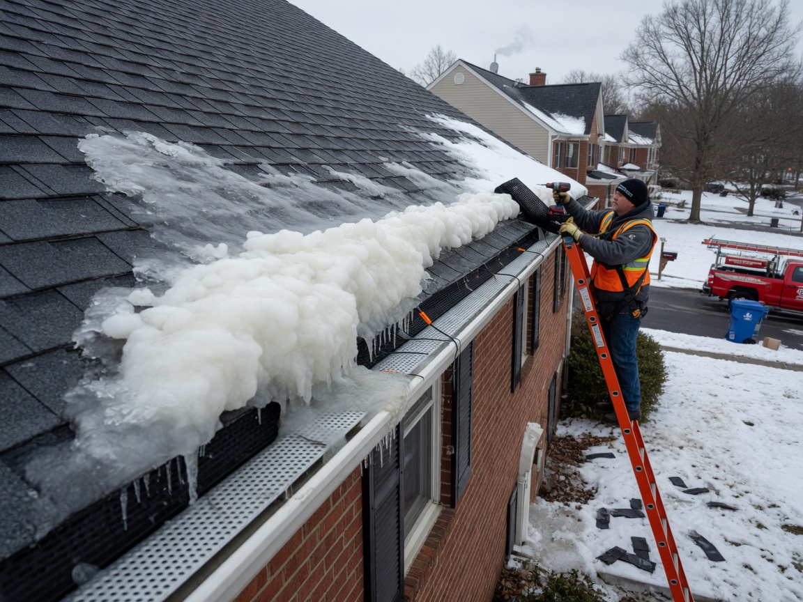 Preventing Ice Dams on Gutters During Ashburn Winters